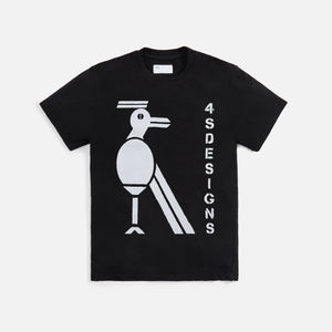 4S Designs Tee Bird Motif - Black