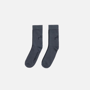 A-Cold-Wall* Block Logo Socks - Charcoal