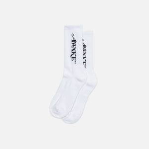 Awake Classic Logo Socks - White