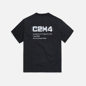C2H4 Panelled Print Tee - Black / Grey