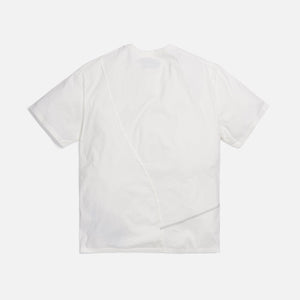 C2H4 Crooked Panelled Tee - White