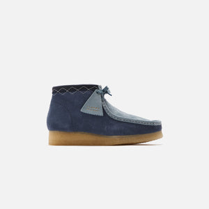 Clarks Stitch Pack Wallabee Boot - Blue Combi