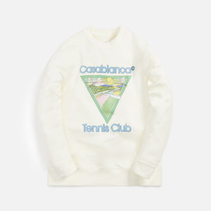 Casablanca Screen Printed Sweatshirt Tennis Club Icon - Off-White