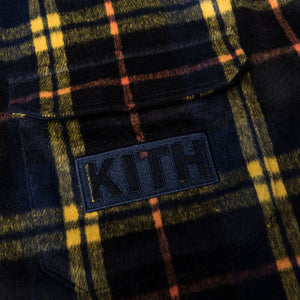 Kith Kids Harrison Plaid Pullover - Navy / Yellow Plaid