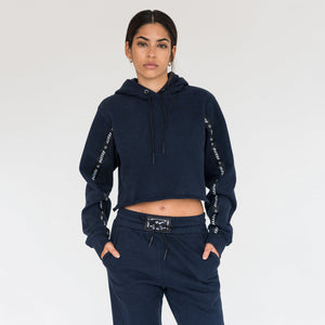 Kith Sport Cropped Hoodie - Navy