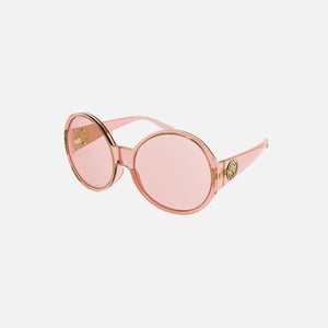 Gucci Eyewear Large Circle Frame Clear - Pink