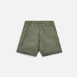 John Elliott Cotton Poplin Frame II Shorts - Olive