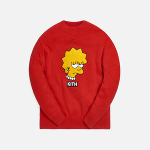 Kith for The Simpsons Lisa Intarsia Sweater - Red