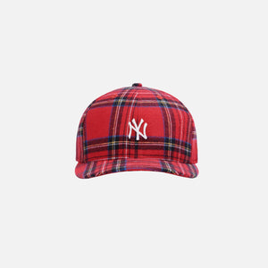 Kith for New York Yankees Plaid New Era Cap - Red / Multi