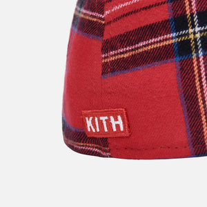 Kith for New York Yankees Plaid New Era Cap - Red / Multi