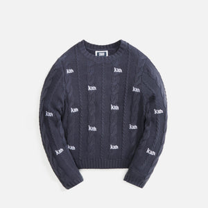 Kith Kids Cable Knit AOP Sweater - Torpedo