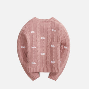 Kith Kids Cable Knit AOP Sweater - Dusty Quartz