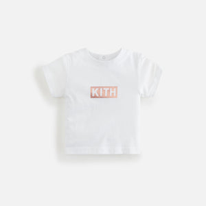Kith Kids Baby Foil Classic Logo Tee - Dusty Quartz