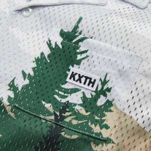 Kith Kids 10th Anniversary Aop Mesh Camp Shirt - Green Multi