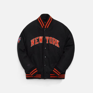 KITH & Golden Bear for New York Knicks Varsity Jacket - Black