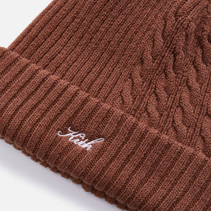 Kith Blocked Cable Knit Beanie - Harvest