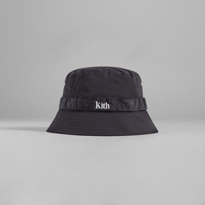 Kith Wrinkle Nylon Serif Bucket Hat - Battleship