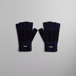 Kithmas Color-blocked Fingerless Gloves - Nocturnal