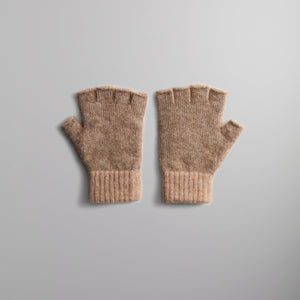 Kithmas Cable Knit Fingerless Gloves - Quicksand