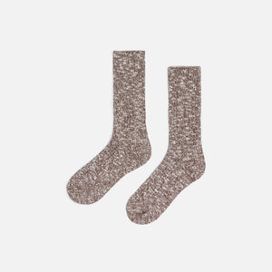 Kith Marled Crew Socks - Dusty Mauve