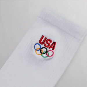 Kith for Team USA 5 Rings Socks - White