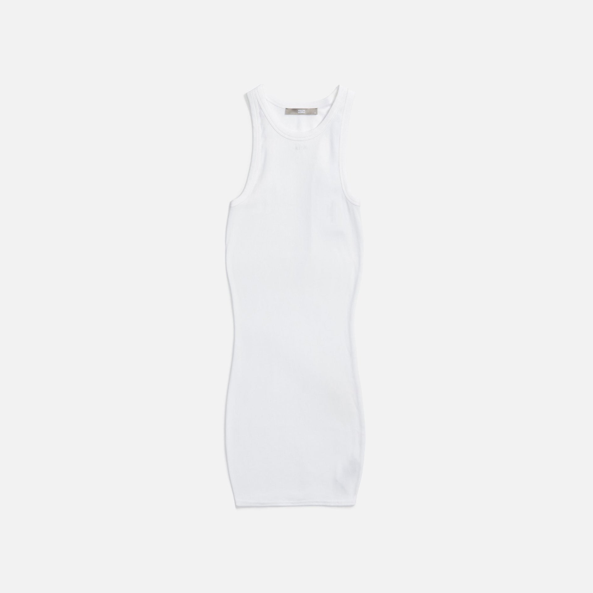 Kith Women Lyra High Neck Ribbed Mini Dress - White