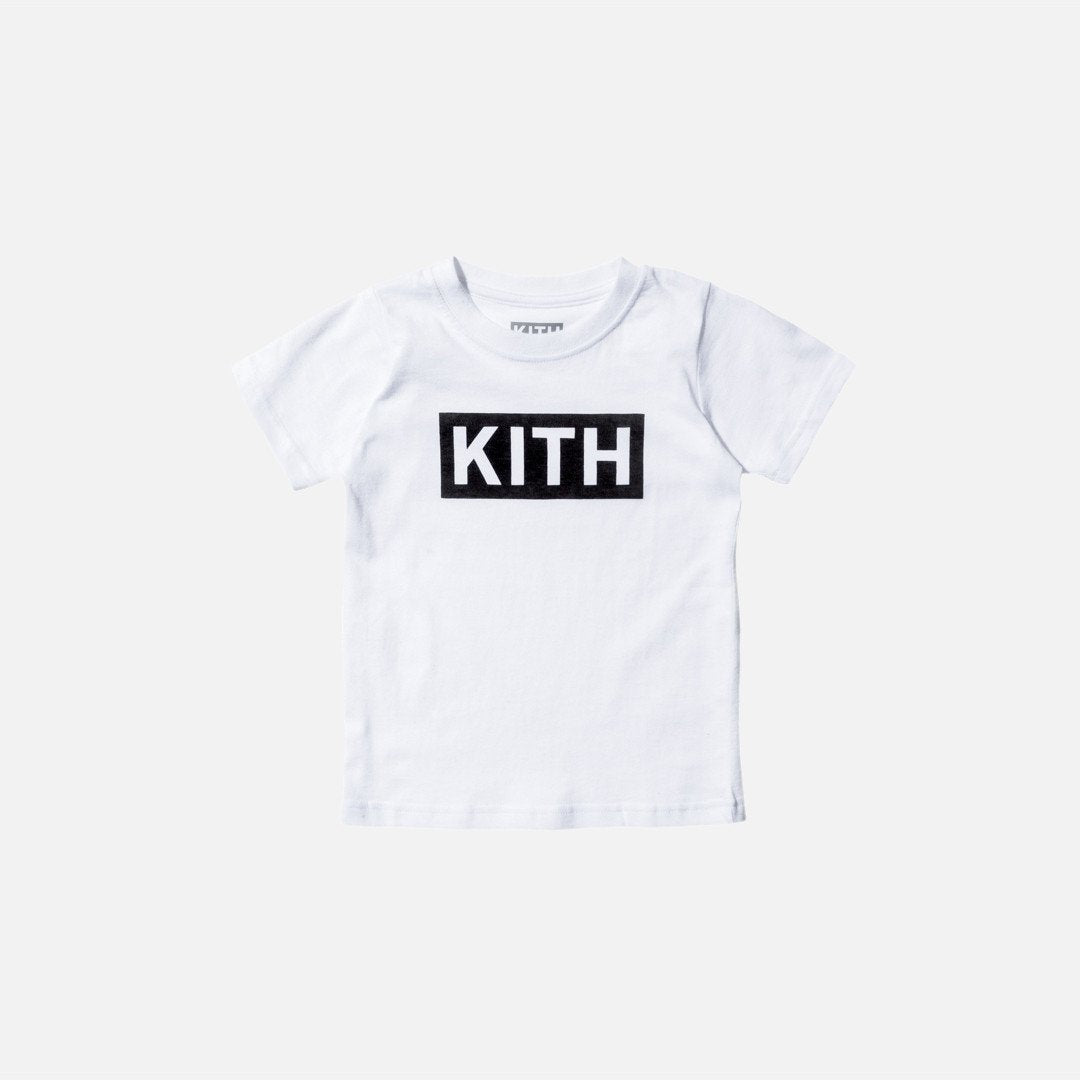 Kidset Kith Logo Tee - White / Black