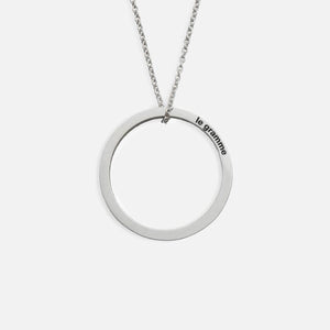 Le Gramme 2.1g Round Pendant with Chain - Silver