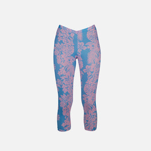 Melissa Simone Capri Swim Pant - Pink / Blue