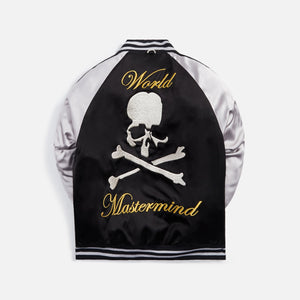 Mastermind World Silk Bomber Jacket - Black / Grey