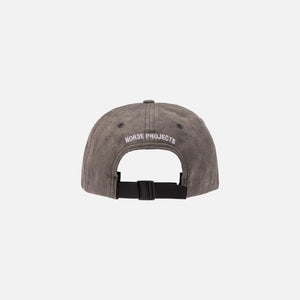 Norse Projects Light Faux Suede Cap - Iron