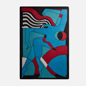by Parra Trapped Wool Blanket - Multi