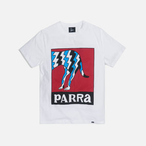 by Parra Dog Tail Static Tee - White