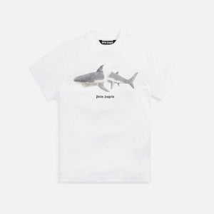 Palm Angels Shark Classic Small Sleeves Tee - White
