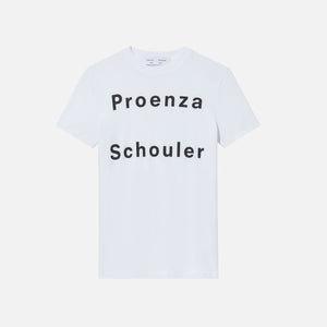 Proenza Schouler Solid Logo Tee - White