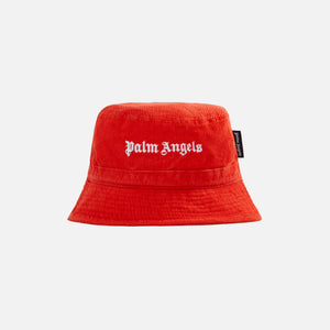 Palm Angels Cord Logo Bucket Hat - Red