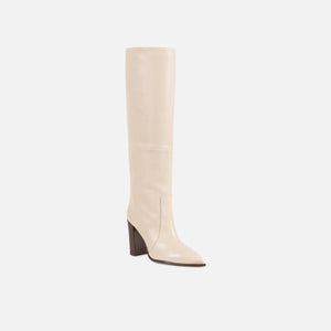 Paris Texas Sienna Boot Heel 100 Textured Calf - Gesso