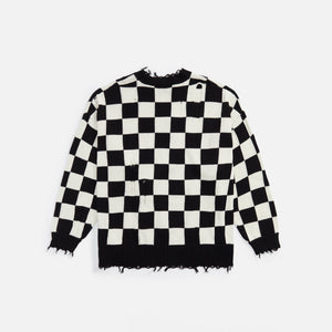 R13 Oversized Sweater - B&W Checker
