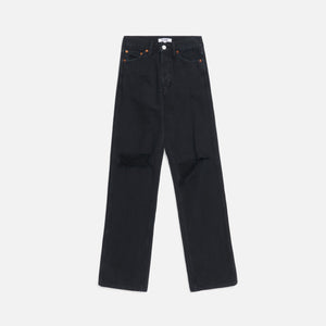 ReDone High Rise Loose - Washed Black w/ Rips