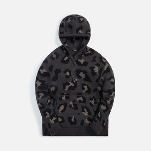 Stampd Knit Leopard Poncho Sweater - Dark Leopard