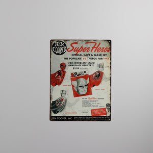 Kith Memorabilia Halloween Costume Spider-Man AD Metal Sign