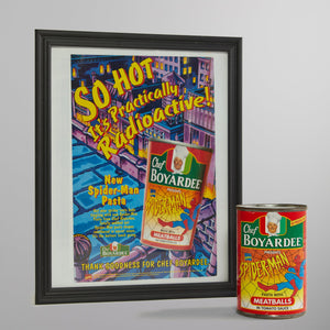 Kith Memorabilia Vintage Spider-Man Chef Boyardee Can & Advertisement Set
