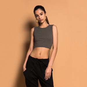 Kith London Cropped Top - Olive