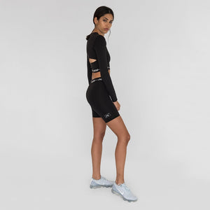 Kith Sport Naomi Long Sleeve Crop Top - Black