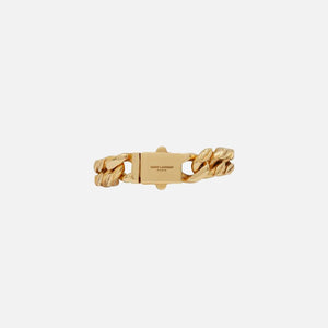 Saint Laurent Gourmette Chain Bracelet - Gold