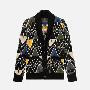 Aimé Leon Dore x Woolrich Shawl Cardigan - Jet Black Combo