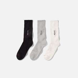 Calvin Klein x Heron Preston Men`s Socks (3 Pack ) - Black / Chalk / Heather