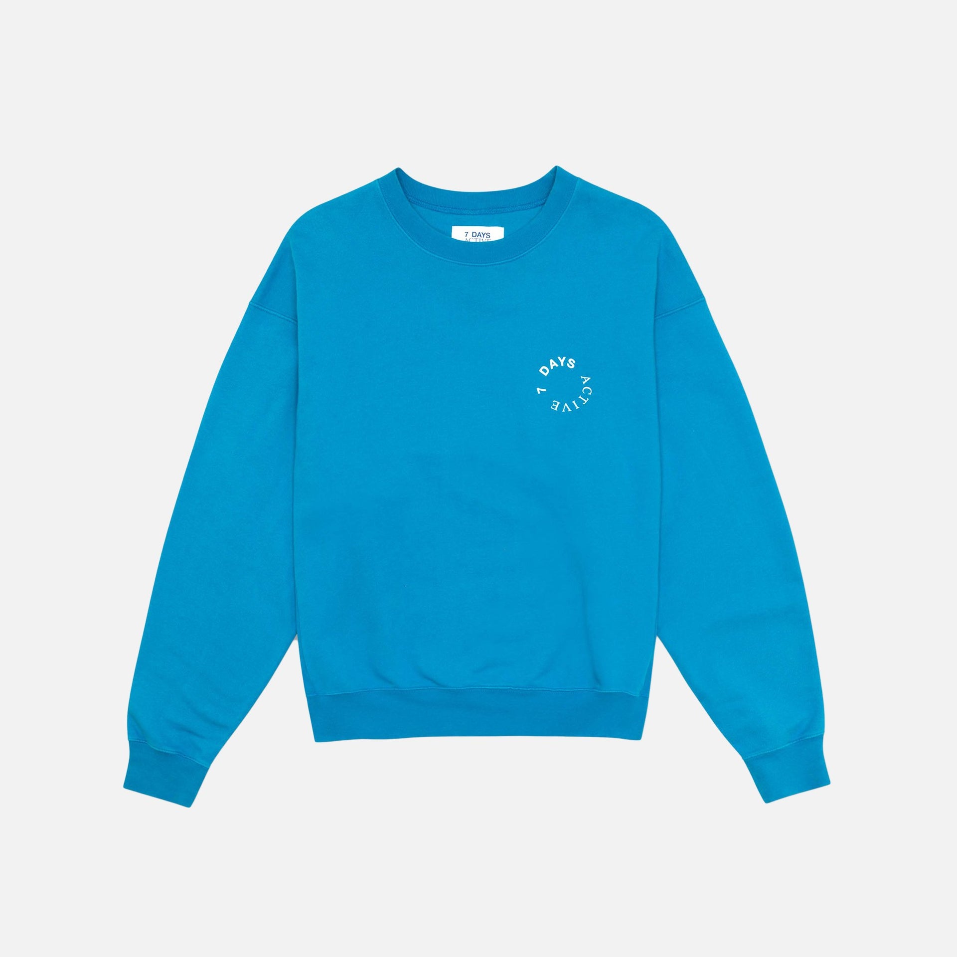 7 Days Active Monday Crewneck - Pop Blue