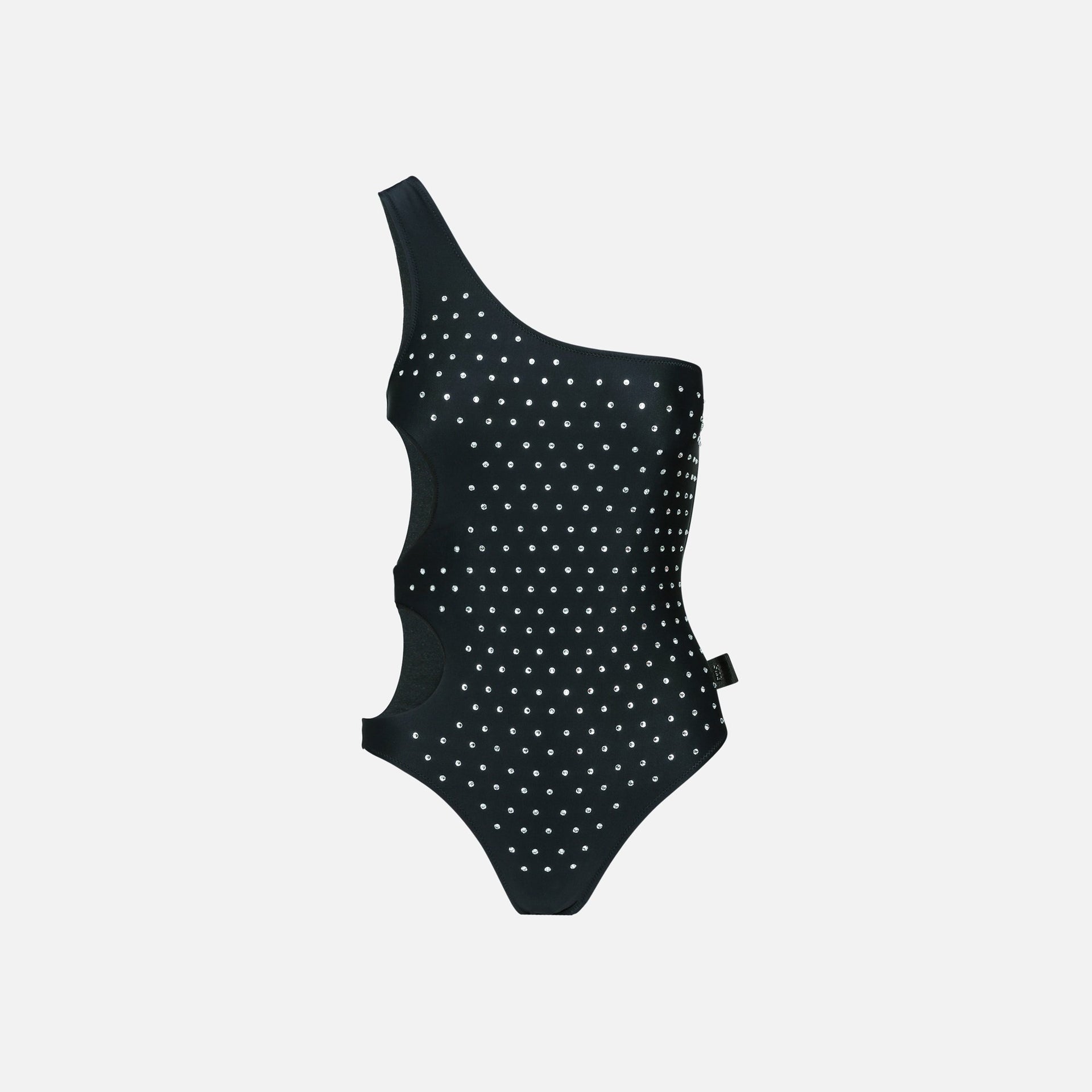 GCDS Bling Double Oblo Swimsuit - Black
