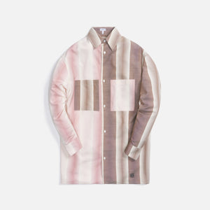Loewe Oversized Double Pocket Shirt - Pink / Brown